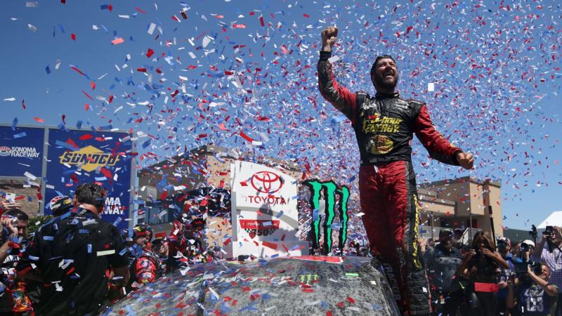 Martin Truex Jr. earned his third win of the season in Sunday's Toyota/Save Mart 350 at Sonoma Raceway.