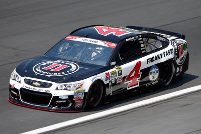 Kevin Harvick's crew chief has been suspended after a lug nut violation at Indianapolis Motor Speedway. 