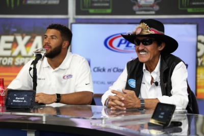 Darrell "Bubba" Wallace said he still gets starstruck any time he's around team owner Richard Petty. 
