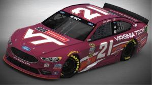 Ryan  Blaney will pilot a special Virginia Tech-themed car at Bristol and Martinsville.