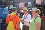 A few lucky fans get an autograph from Jack Roush.